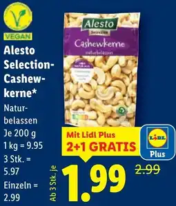 Lidl Alesto Selection- Cashew- kerne Angebot
