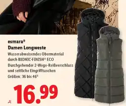 Lidl Esmara damen longweste Angebot