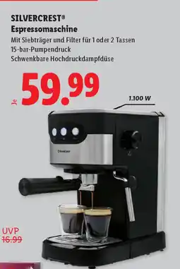 Lidl SilverCrest Espressomaschine Angebot