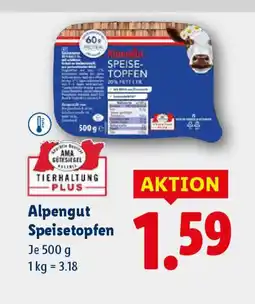 Lidl Alpengut speisetopfen Angebot