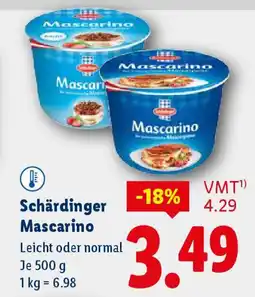 Lidl Schärdinger leicht mascarino Angebot