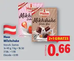 Lidl Haas milchshake Angebot