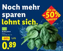 Lidl Bio-babyspinat Angebot