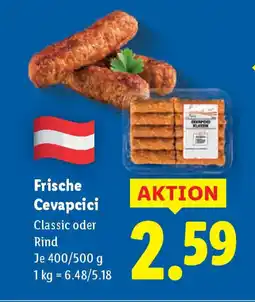 Lidl Frische cevapcici Angebot
