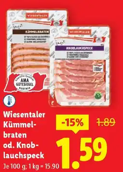 Lidl Wiesentaler kümmelbraten Angebot