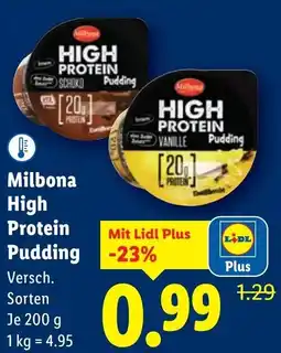 Lidl Milbona High Protein Pudding Angebot