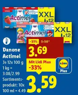 Lidl Danone actimel drink Angebot