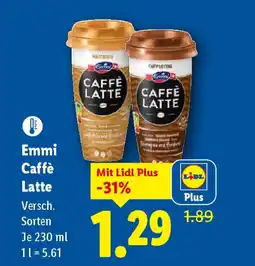 Lidl Emmi caffe latte Angebot