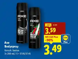 Lidl Axe bodyspray Angebot