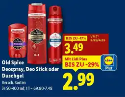 Lidl Old spice deospray Angebot