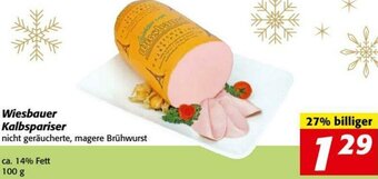 Nah&Frisch Wiesbauer Kalbspariser 100g Angebot