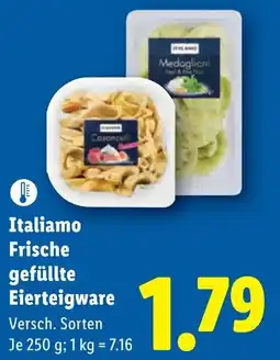 Lidl Italiamo Frische gefüllte Eierteigware Angebot