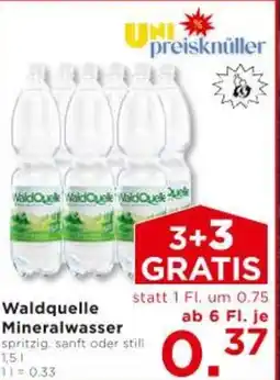 Unimarkt Waldquelle Mineralwasser Angebot