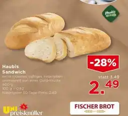 Unimarkt Haubis Sandwich Angebot
