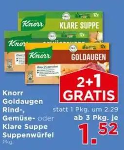 Unimarkt Knorr Goldaugen Rind Gemüse oder Klare Suppe Suppenwürfel Angebot