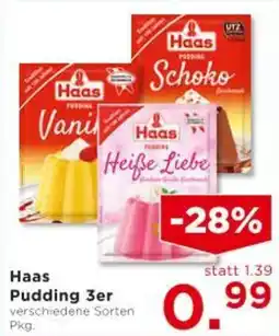 Unimarkt Haas Pudding 3er Angebot