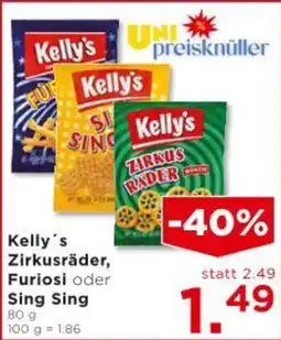 Unimarkt Kelly's Zirkusräder, Furiosi oder Sing Sing Angebot