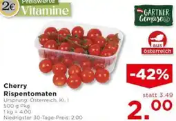 Unimarkt Cherry Rispentomaten Angebot