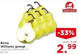 Unimarkt Birne Williams gelegt Angebot