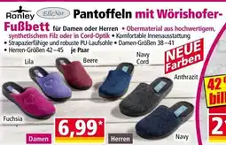 Norma Pantoffeln mit Wörishofer- Fußbett Angebot