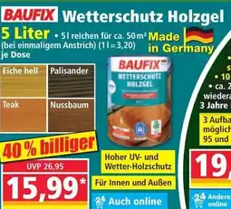 Norma Baufix wetterschutz holzgel Angebot