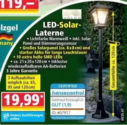 Norma LED Solar Laterne Angebot