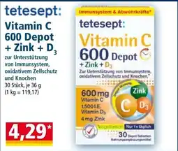 Norma Vitamin C 600 Depot + Zink + D₂ Angebot