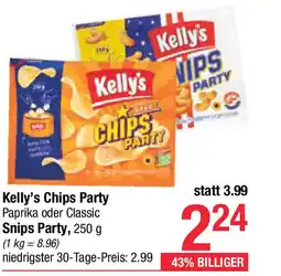 Maximarkt Kelly's chips party paprika oder classic Angebot