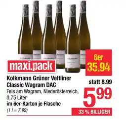 Maximarkt Maxi.pack kolkmann grüner veltliner classic wagram dac Angebot