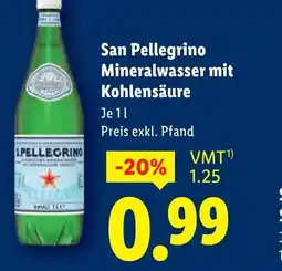 Lidl San pellegrino mineralwasser mit Angebot