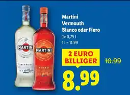 Lidl Martini vermouth bianco oder fiero Angebot
