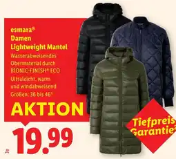 Lidl AKTION esmara Damen Lightweight Mantel Angebot