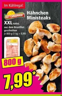 Norma Im kühlregal: hähnchen ministeaks xxl natur, Angebot