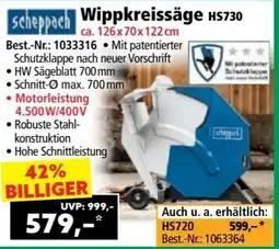 Norma Scheppach wippkreissäge hs730 Angebot