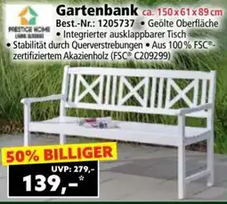 Norma PRESTICE HOME Gartenbank ca. 150x61x89 cm Angebot