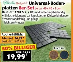 Norma Hardin hach gut!! universal-boden- platten 40x40x2 cm Angebot