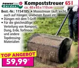 Norma Power garden kompoststreuer 40 x 65 x 110 cm Angebot