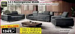 Norma Mobel 3-2-1 polstergarnitur miami mit bettfunktion Angebot