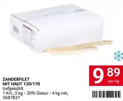 Transgourmet Zanderfilet mit haut Angebot