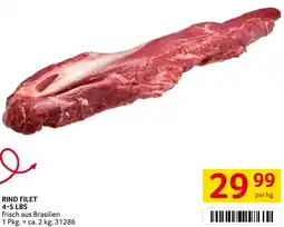 Transgourmet Rind filet Angebot