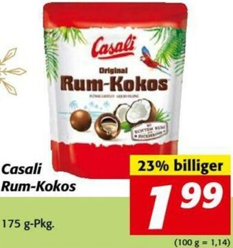 Nah&Frisch Casali Rum-Kokos 175 g Angebot