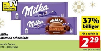 Nah&Frisch Milka MMMax Schokolade 270-300g Angebot