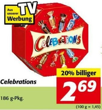 Nah&Frisch Celebrations 186g Angebot