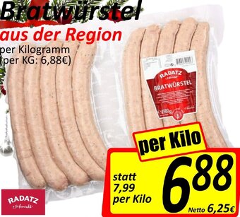 Wurstico Bratwürstel XXL 700g Angebot