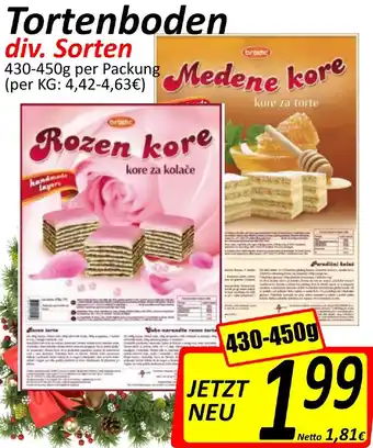 Wurstico Tortenboden 430-450g Angebot