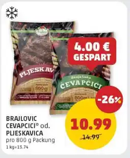 PENNY Brajlovic cevapcici* od. pljeskavica Angebot