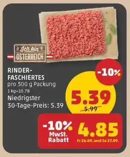 PENNY Rinder- faschiertes Angebot