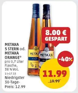 PENNY METAXA 5 STERN od. METAXA ORANGE Angebot