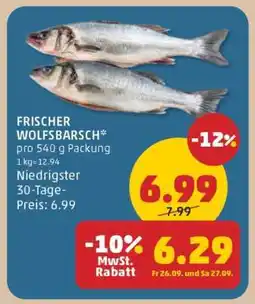 PENNY Frischer Wolfsbarsch Angebot