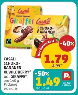 PENNY Casali schoko-bananen xl wildberry* od. giraffe Angebot
